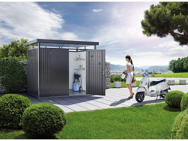 Abri de jardin métal double porte 8,66 m² Ep. 0,53 mm HighLine - Image 5