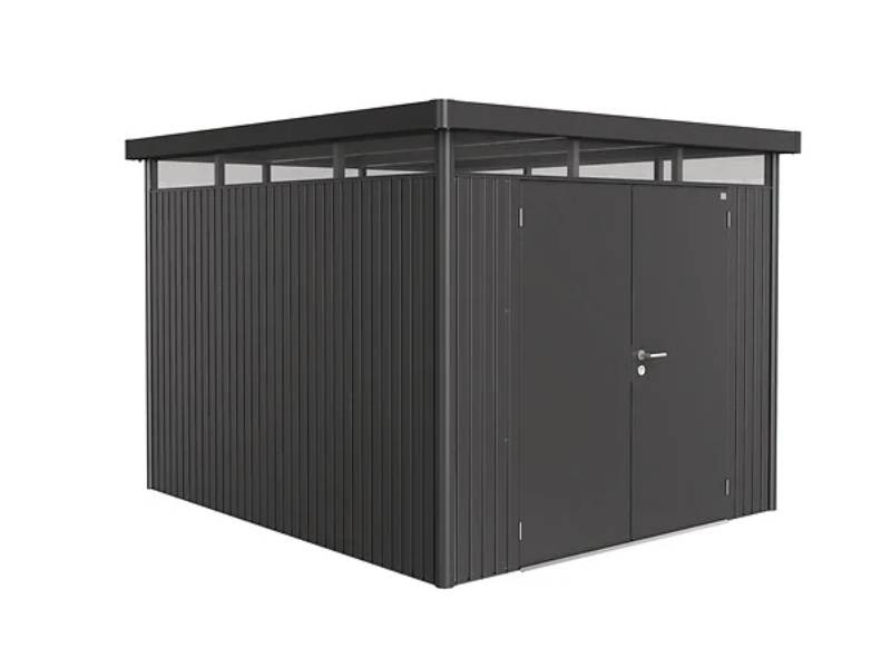 Abri de jardin métal double porte 8,66 m² Ep. 0,53 mm HighLine