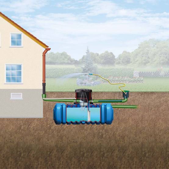 Garantia - Récupérateur d'eau de pluie cuve à enterrer 5000 L bleu - GARANTIA - Image 3