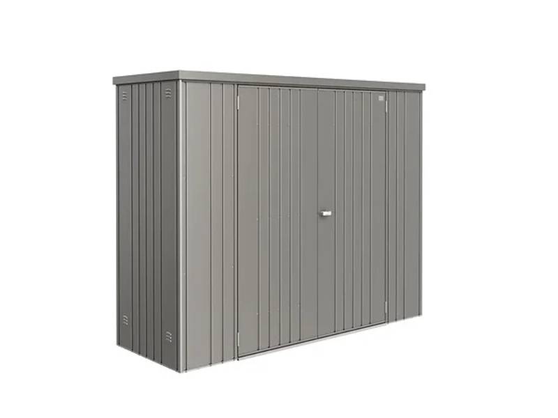 Armoire de jardin métal  L227 H182,5 cm Biohort gris - Image 2