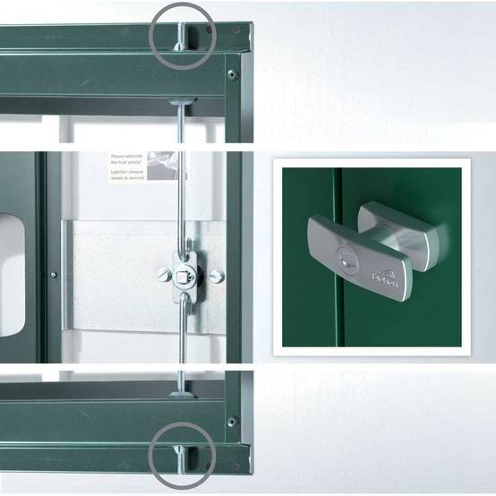 Armoire de jardin métal L227 H182,5 cm Biohort gris - Image 3