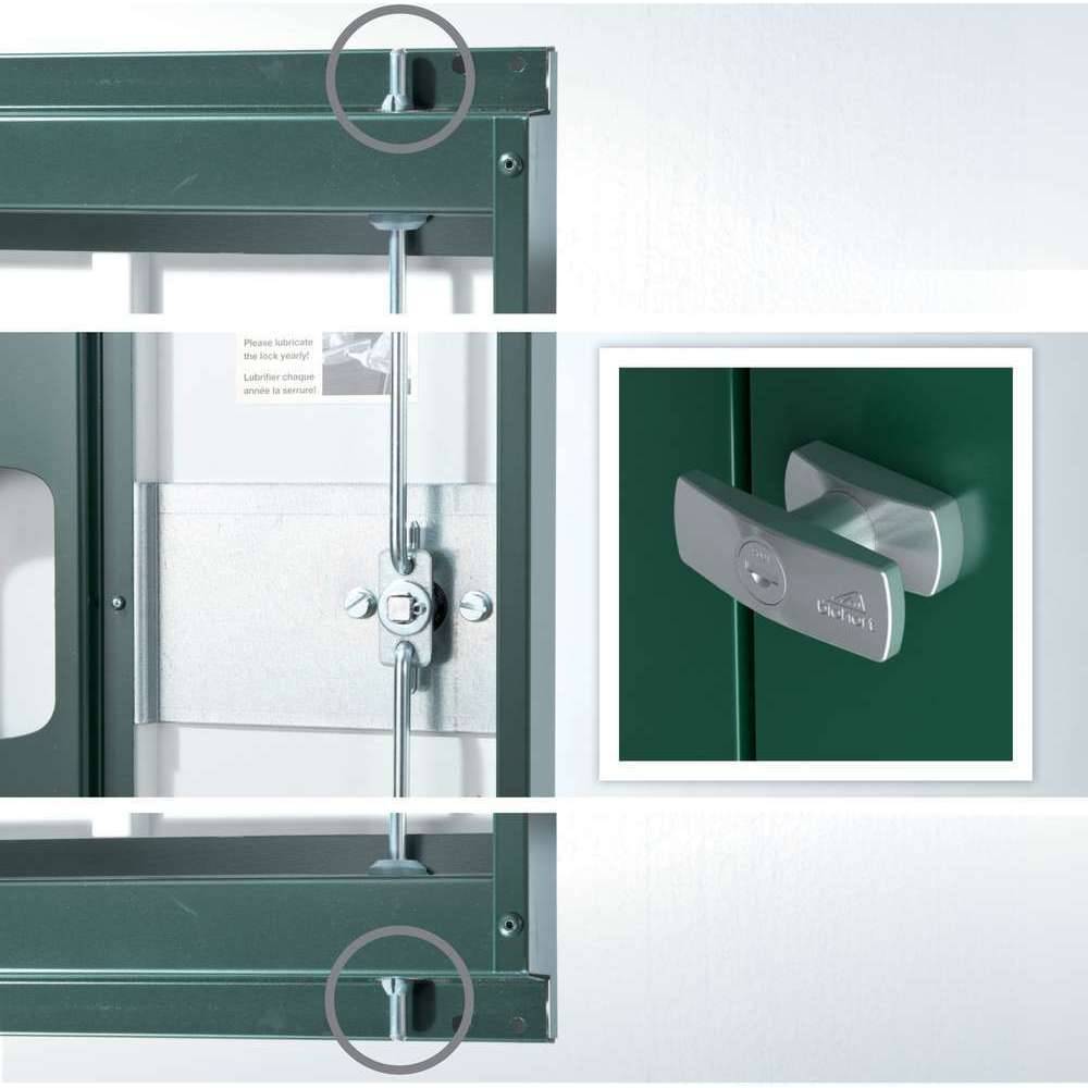 Armoire de jardin métal  L227 H182,5 cm Biohort gris - Image 3