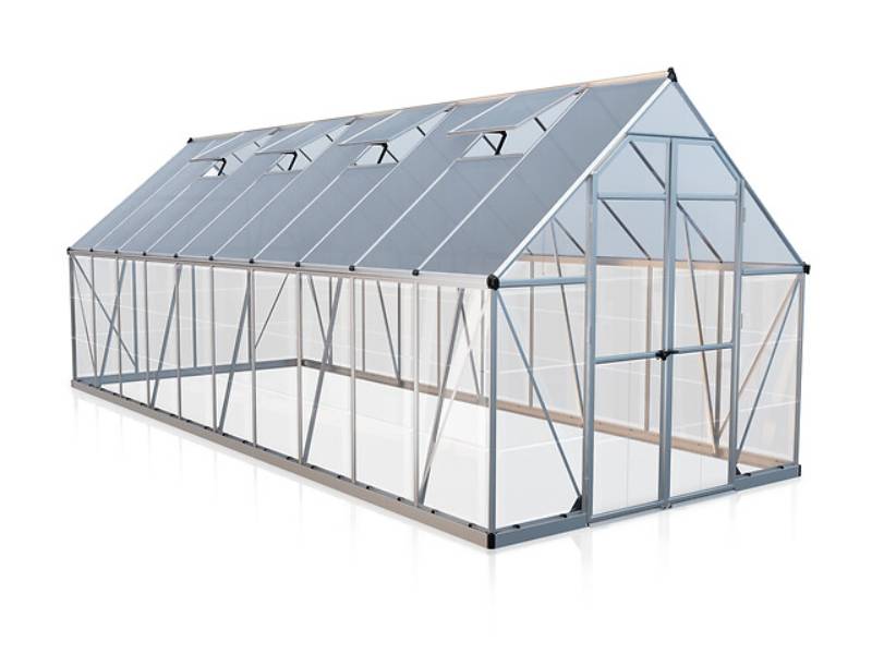 Canopia by Palram - Serre de jardin polycarbonate aluminium brut 14,8 m² Balance avec embase - Canopia by Palram - Image 2