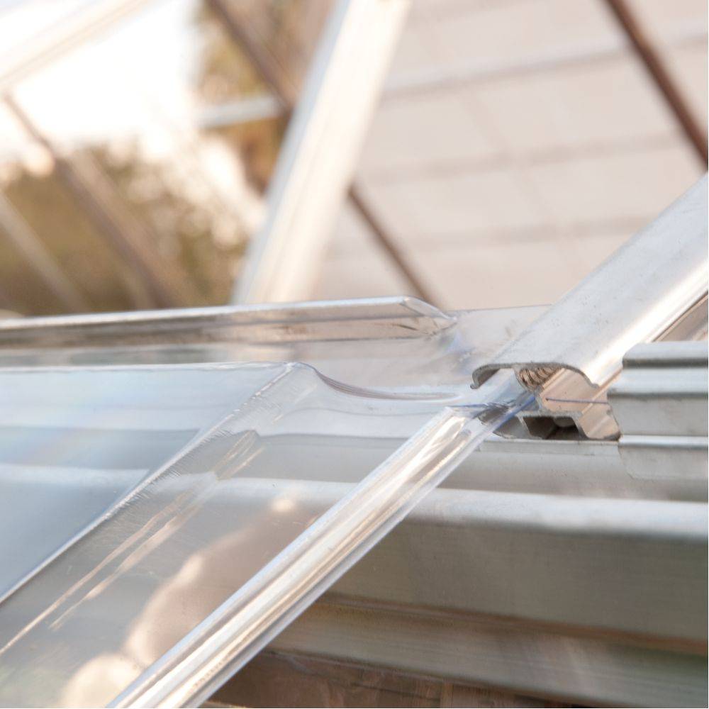 Canopia by Palram - Serre de jardin polycarbonate aluminium brut 2,3 m² Harmony avec embase - Canopia by Palram - Image 9