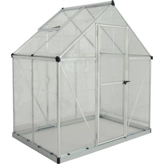 Canopia by Palram - Serre de jardin polycarbonate aluminium brut 2,3 m² Harmony avec embase - Canopia by Palram - Image 3