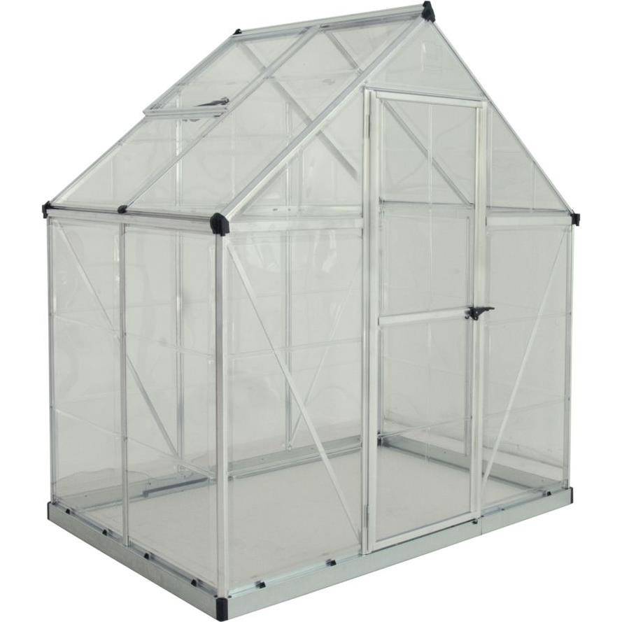 Canopia by Palram - Serre de jardin polycarbonate aluminium brut 2,3 m² Harmony avec embase - Canopia by Palram - Image 3