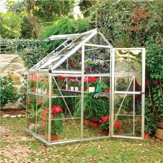 Canopia by Palram - Serre de jardin polycarbonate aluminium brut 2,3 m² Harmony avec embase - Canopia by Palram - Image 19
