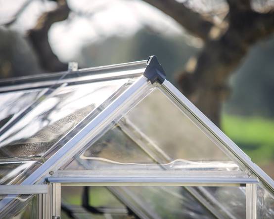 Canopia by Palram - Serre de jardin polycarbonate aluminium brut 2,3 m² Harmony avec embase - Canopia by Palram - Image 23
