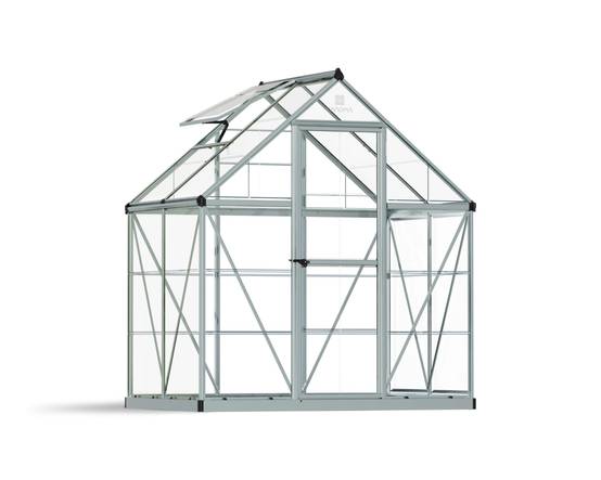 Canopia by Palram - Serre de jardin polycarbonate aluminium brut 2,3 m² Harmony avec embase - Canopia by Palram - Image 25