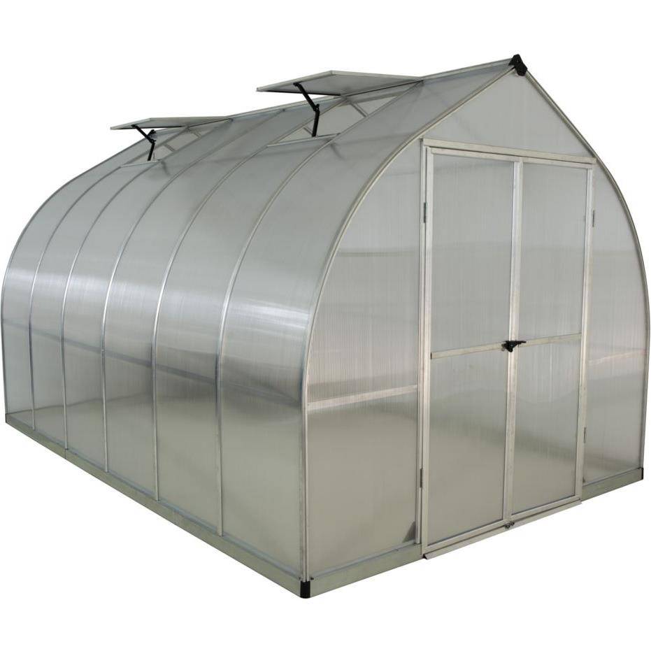 Canopia by Palram - Serre de Jardin Polycarbonate Double Paroi Argent 8,6 m² - PALRAM - Image 8