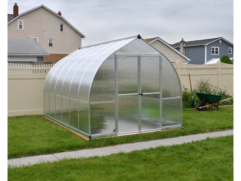 Canopia by Palram - Serre de Jardin Polycarbonate Double Paroi Argent 8,6 m² - PALRAM - Image 3