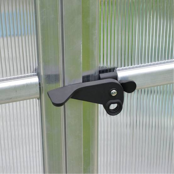 Canopia by Palram - Serre de Jardin Polycarbonate Double Paroi Argent 8,6 m² - PALRAM - Image 14