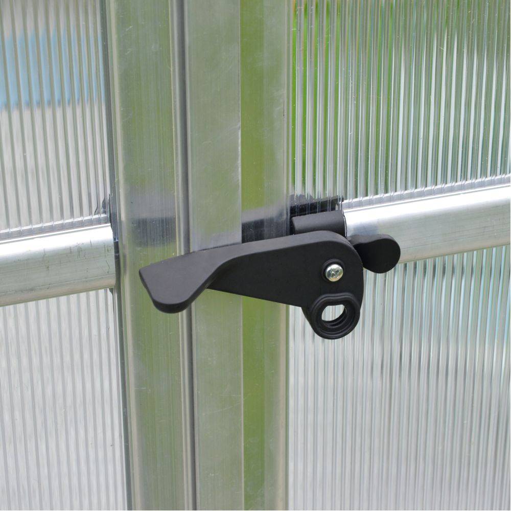 Canopia by Palram - Serre de Jardin Polycarbonate Double Paroi Argent 8,6 m² - PALRAM - Image 14