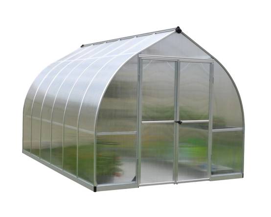 Canopia by Palram - Serre de Jardin Polycarbonate Double Paroi Argent 8,6 m² - PALRAM - Image 15