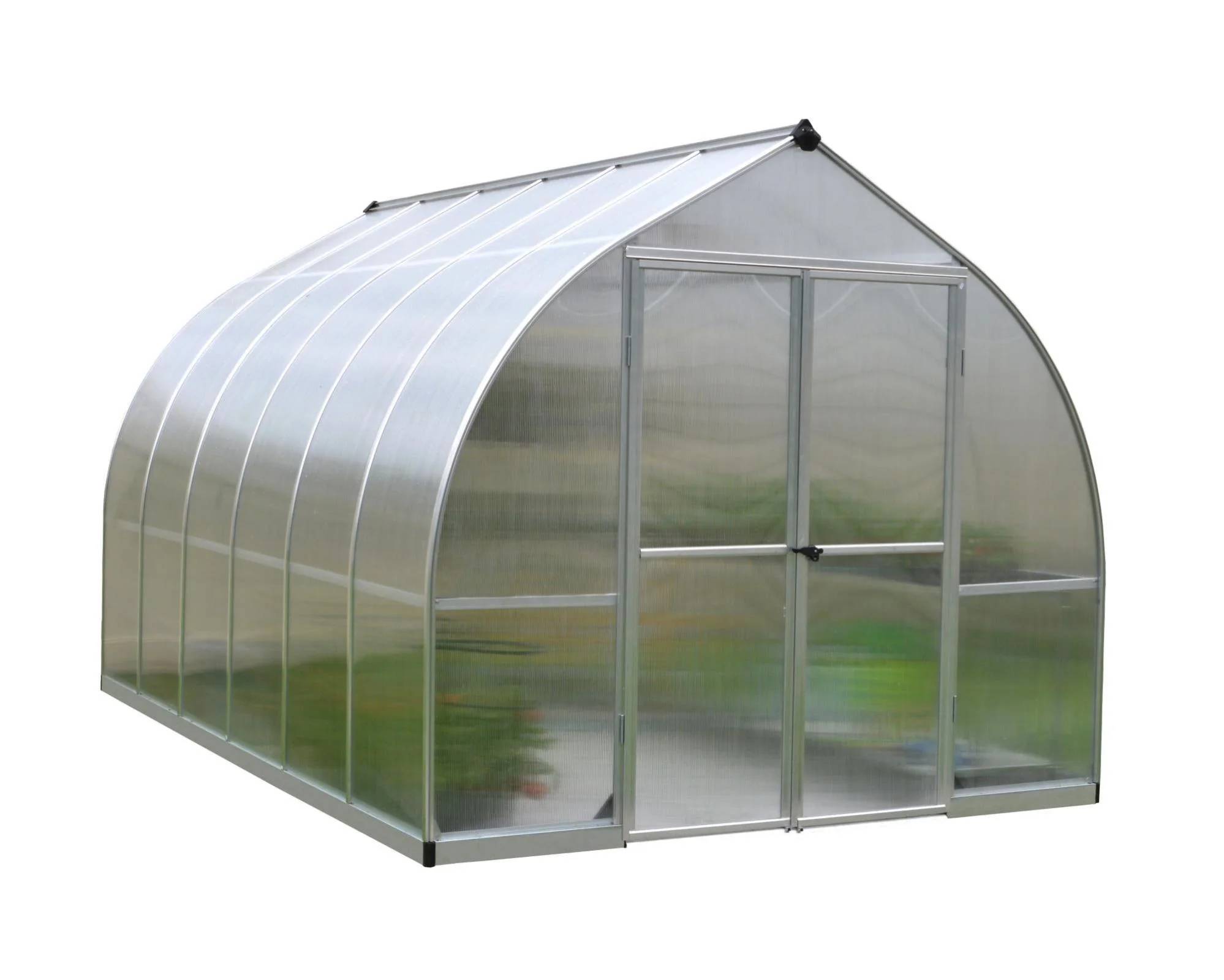 Canopia by Palram - Serre de Jardin Polycarbonate Double Paroi Argent 8,6 m² - PALRAM - Image 15