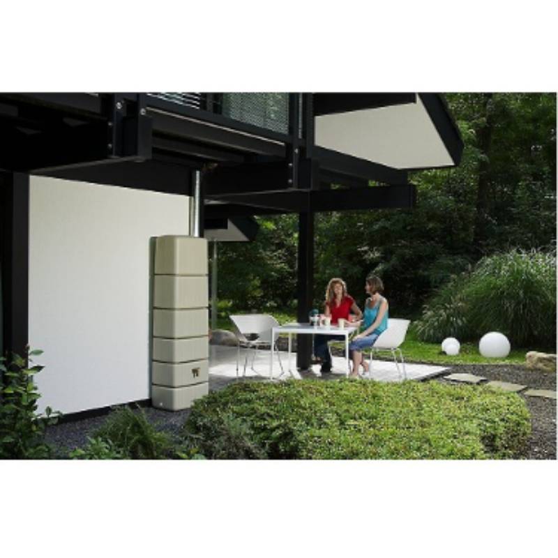 Garantia - Récupérateur d'eau de pluie murale 650L sable - GARANTIA