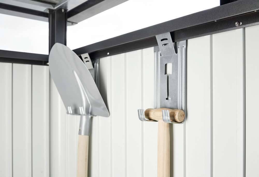 Biohort - Abri de jardin métal gris 5,56m² Ep.53mm Europa 4 - Biohort - Image 9