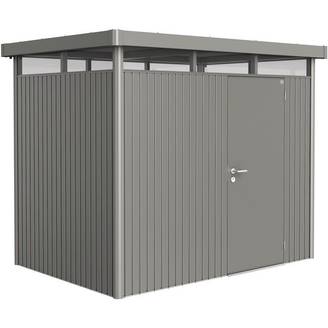 Biohort - Abri de jardin métal gris toit plat 5,36m² Ep.53mm HighLine - Biohort