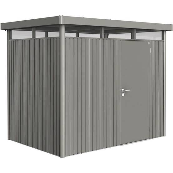 Biohort - Abri de jardin métal gris toit plat 5,36m² Ep.53mm HighLine - Biohort - Image 1