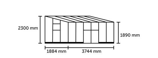 Halls - Serre de jardin adossée verre trempé polycarbonate aluminium noir 7,1 m² Qube Lean-to 6 - Halls - Image 8