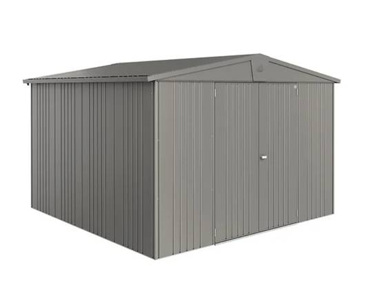 Abri de jardin métal 9.48 m² Ep. 0,53 mm Europa 7 Biohort gris - Image 5