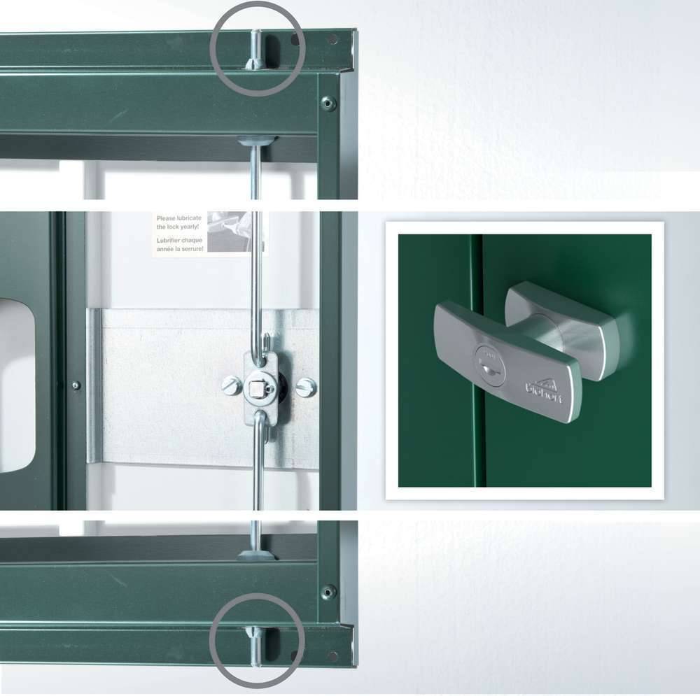 Abri de jardin métal 9.48 m² Ep. 0,53 mm Europa 7 Biohort gris - Image 8