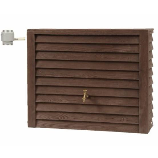 Garantia - Récupérateur d'eau de pluie mural 350L bois foncé - GARANTIA - Image 1