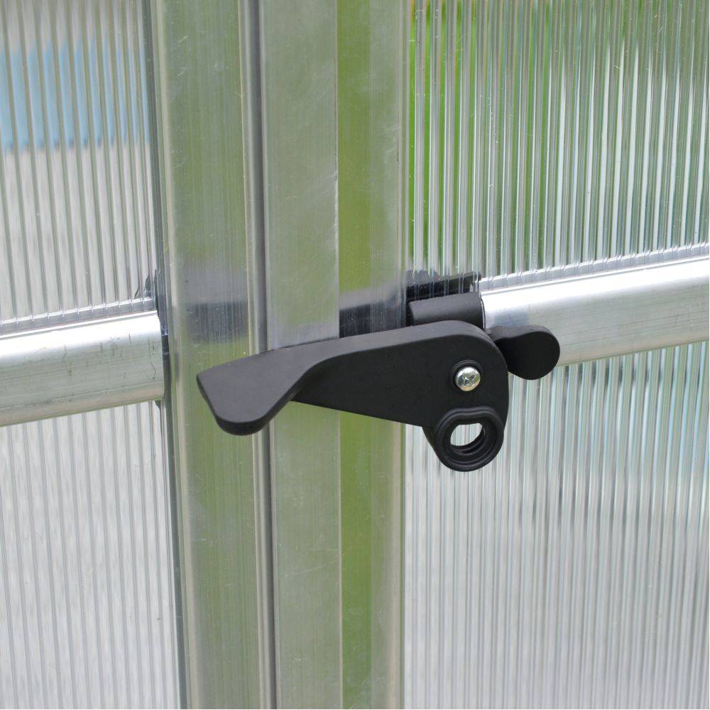 Canopia by Palram - Serre de Jardin Polycarbonate Aluminium Argent 11,4 m² Double-Porte - PALRAM - Image 6