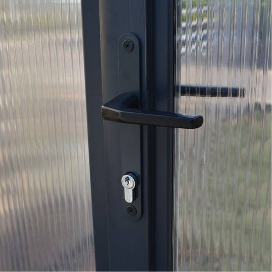 Canopia by Palram - Serre De Jardin Polycarbonate Double Paroi Gris Anthracite 5,7 m² – PALRAM - Image 5