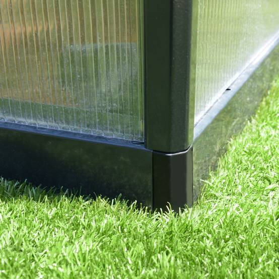 Canopia by Palram - Serre De Jardin Polycarbonate Double Paroi Gris Anthracite 5,7 m² – PALRAM - Image 4