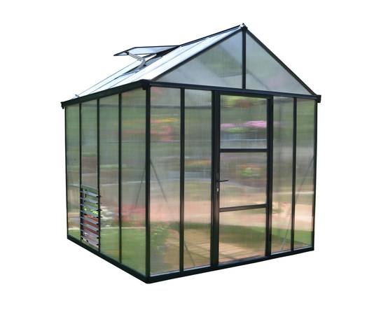 Canopia by Palram - Serre De Jardin Polycarbonate Double Paroi Gris Anthracite 5,7 m² – PALRAM - Image 17