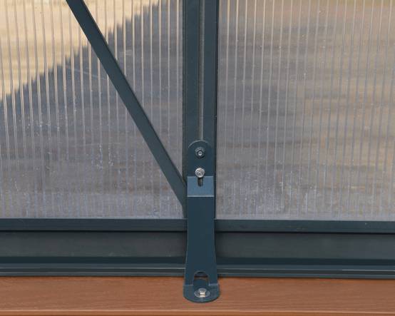 Canopia by Palram - Serre De Jardin Polycarbonate Double Paroi Gris Anthracite 5,7 m² – PALRAM - Image 23