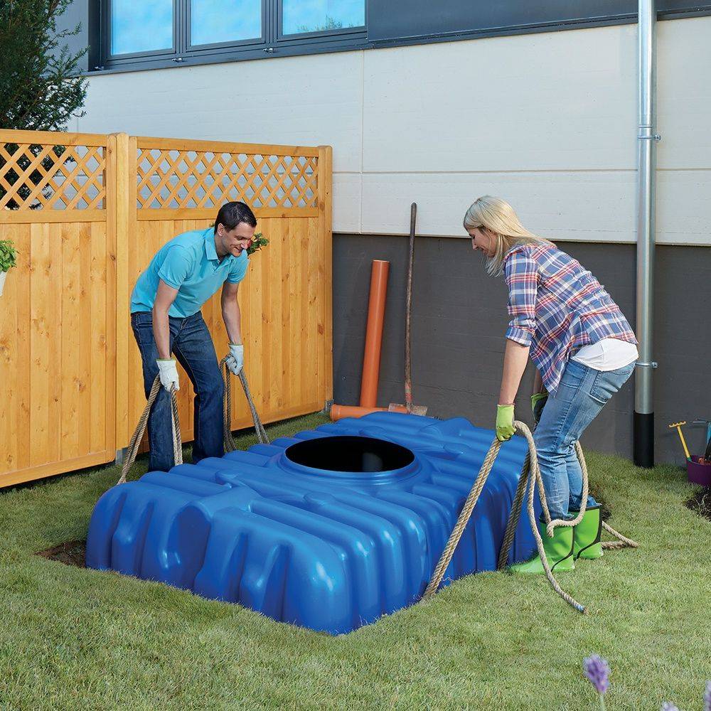 Garantia - Récupérateur d'eau de pluie 3000L bleu – GARANTIA