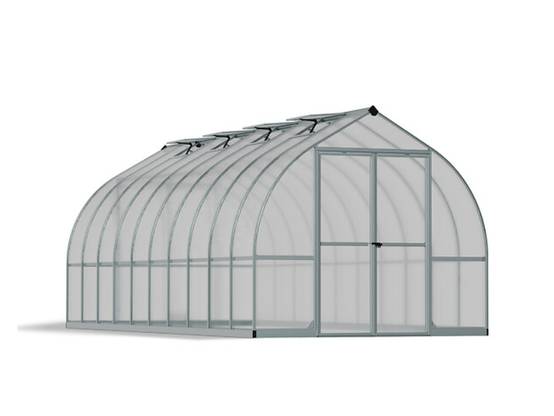 Canopia by Palram - Serre de Jardin Polycarbonate Double Paroi Argent 14,27 m² 601 x 244 x 219 cm - PALRAM - Image 1