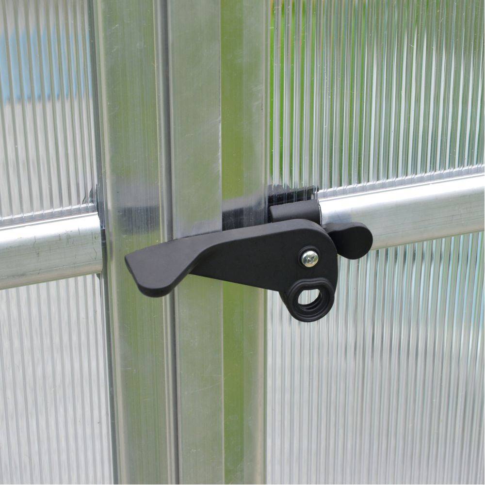 Canopia by Palram - Serre de Jardin Polycarbonate Double Paroi Argent 14,27 m² 601 x 244 x 219 cm - PALRAM - Image 6