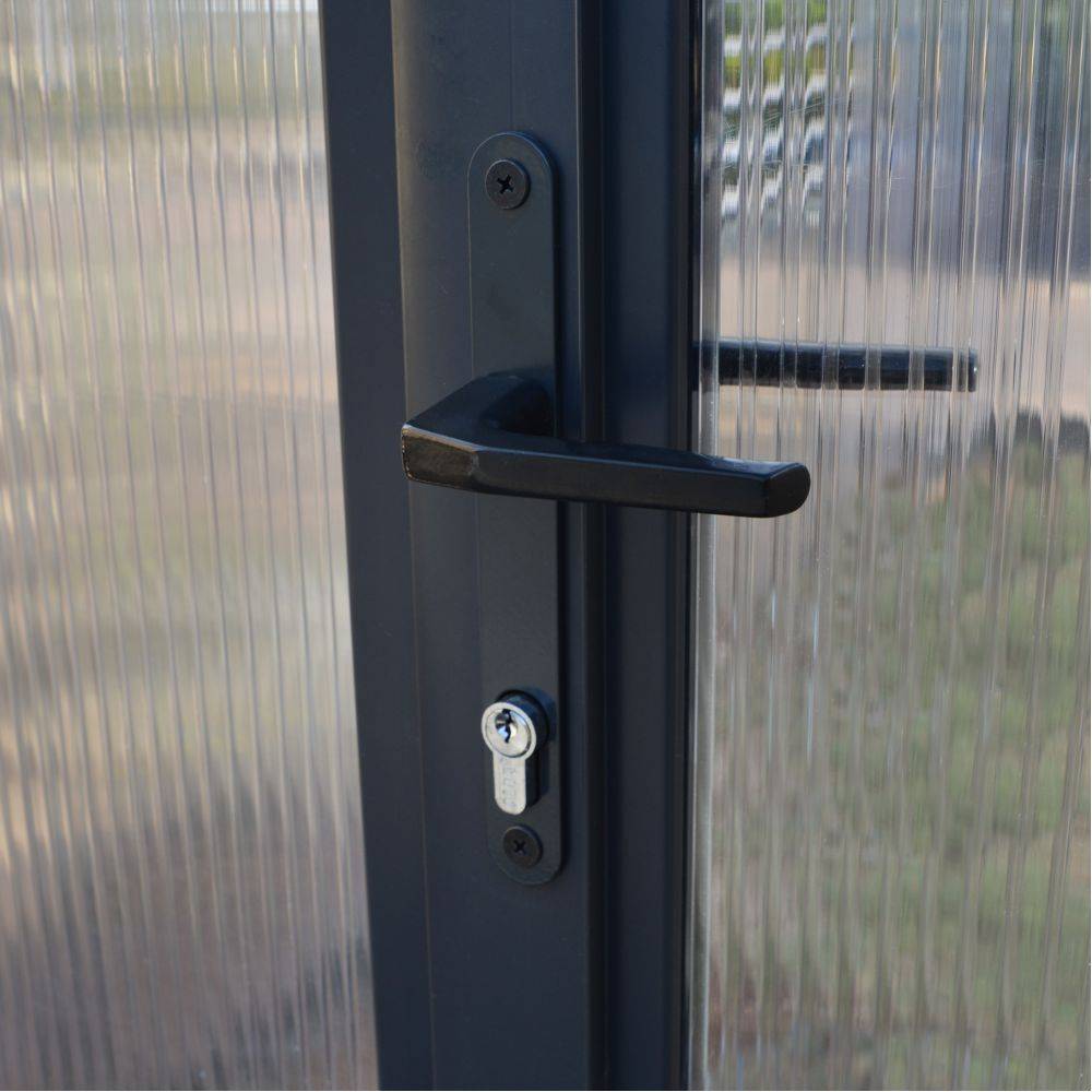 Serre de jardin Polycarbonate Aluminium Gris Anthracite 11,42 m² – PALRAM - Image 10