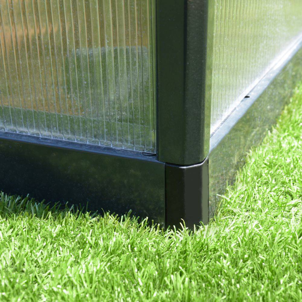Serre de jardin Polycarbonate Aluminium Gris Anthracite 11,42 m² – PALRAM - Image 3