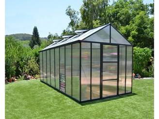 Serre de jardin Polycarbonate Aluminium Gris Anthracite 11,42 m² – PALRAM