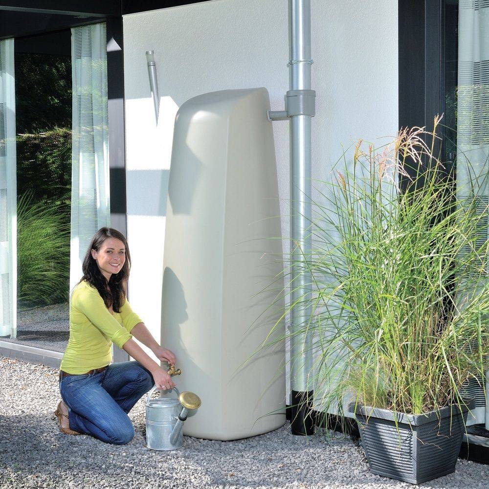 Graf - Récupérateur d'eau de pluie mural 400L Kit Elegance sable – GRAF