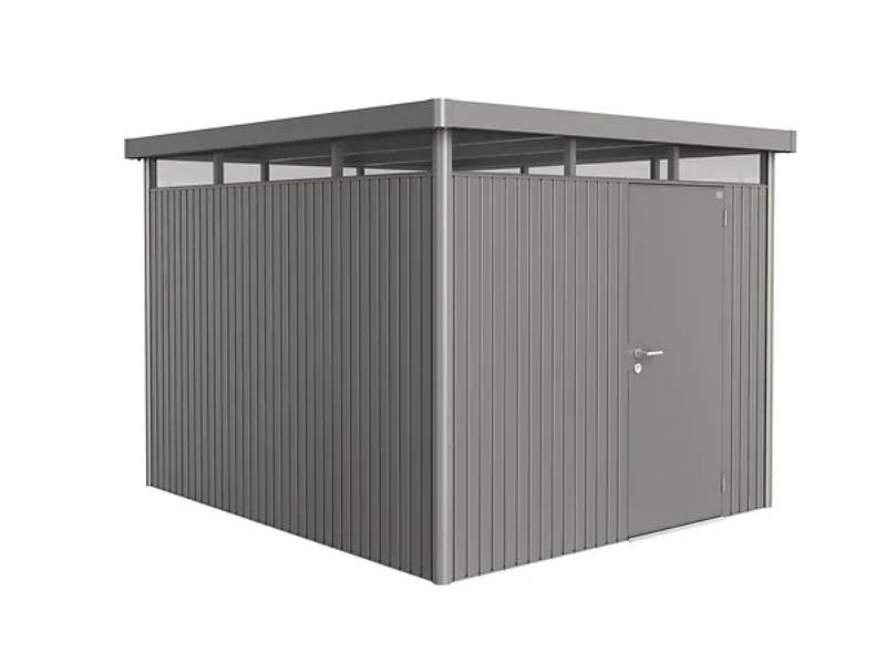 Abri de jardin métal 8,66 m² Ep. 0,53 mm HighLine Biohort gris - Image 3