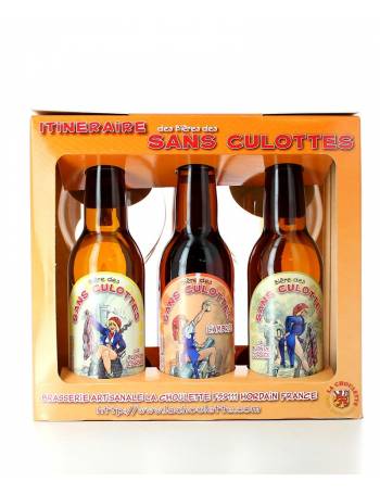 Coffret bières sans culottes 4x33cl + 2 verres