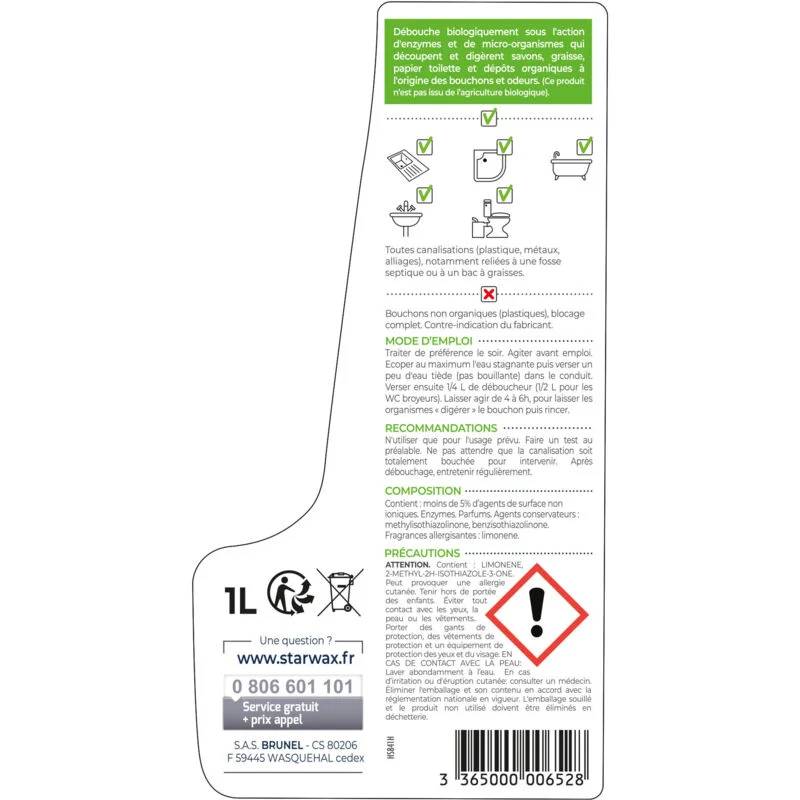 Starwax - Déboucheur Biologique Liquide - STARWAX - Image 2