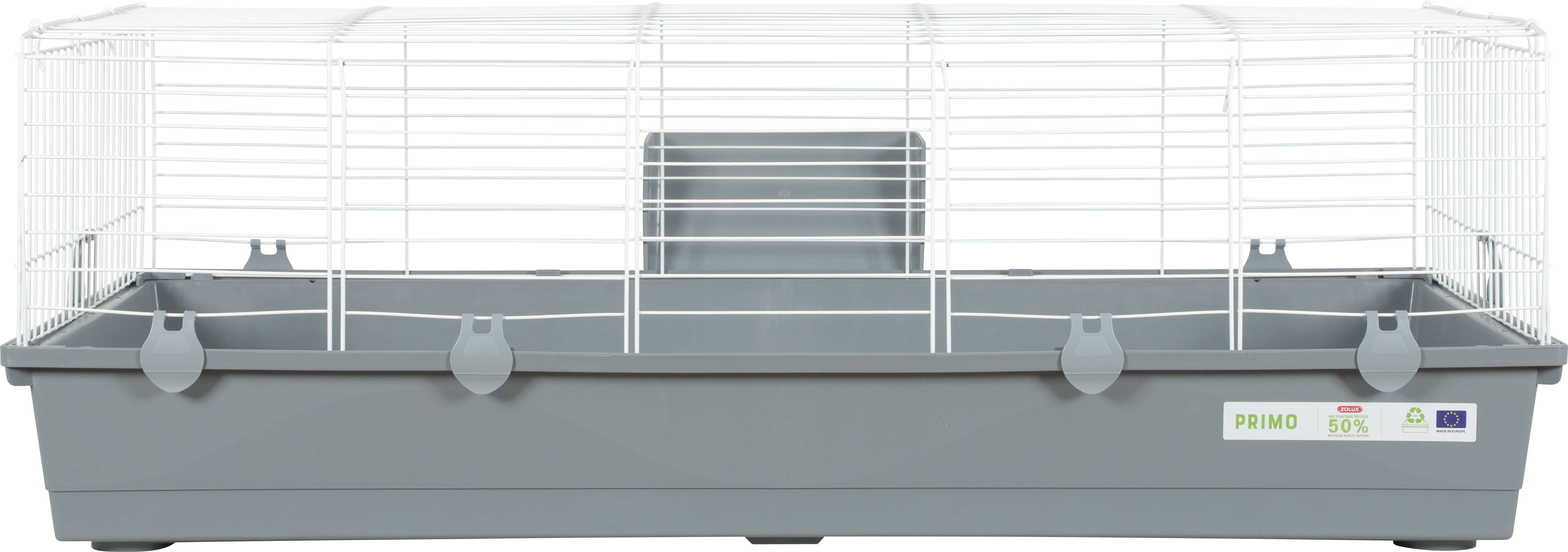 Cage Métal Plastique Blanc Gris 122 x 41 x 67 cm – ZOLUX