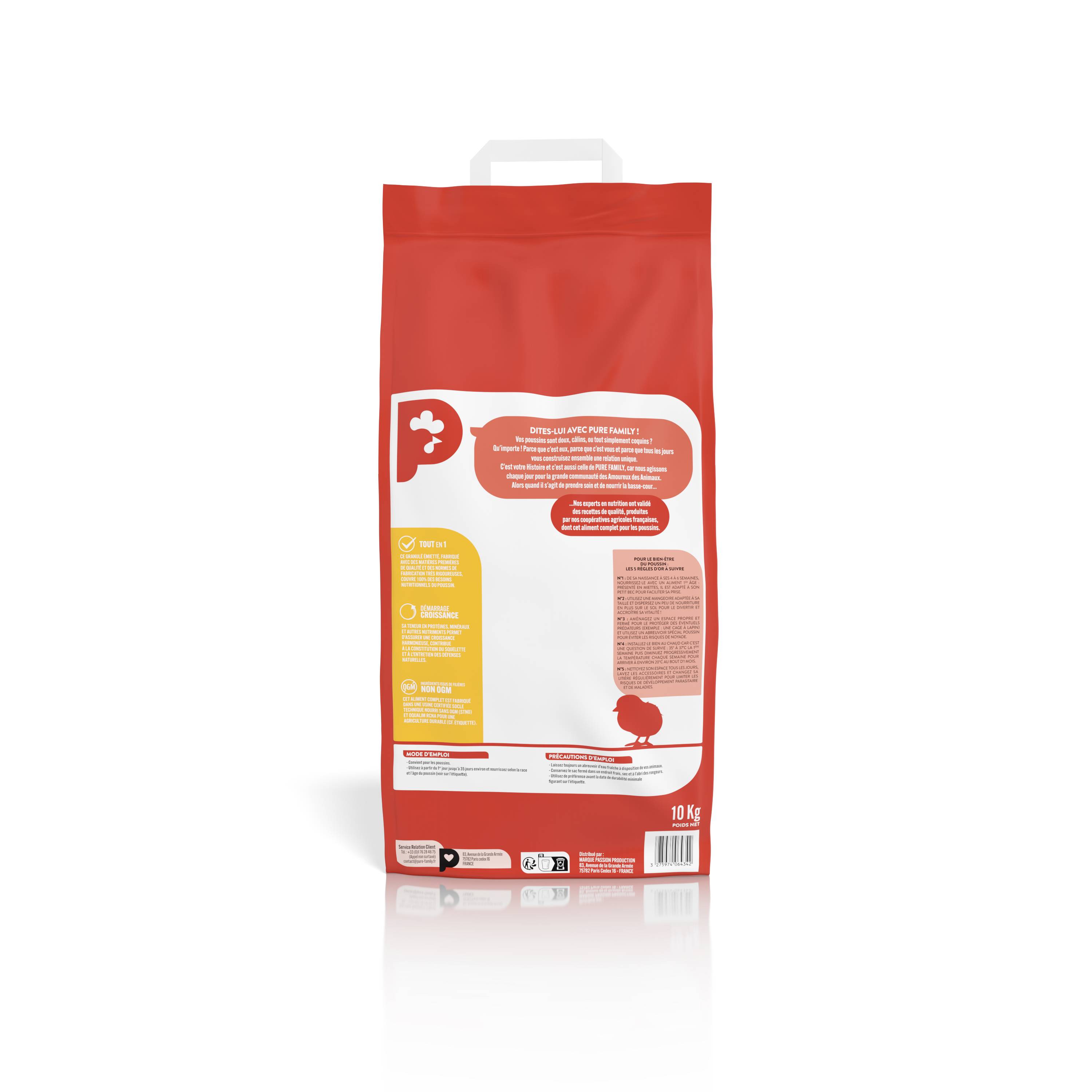 Pure Family - Aliment complet Poussin 10 kg - Pure Family - Image 2