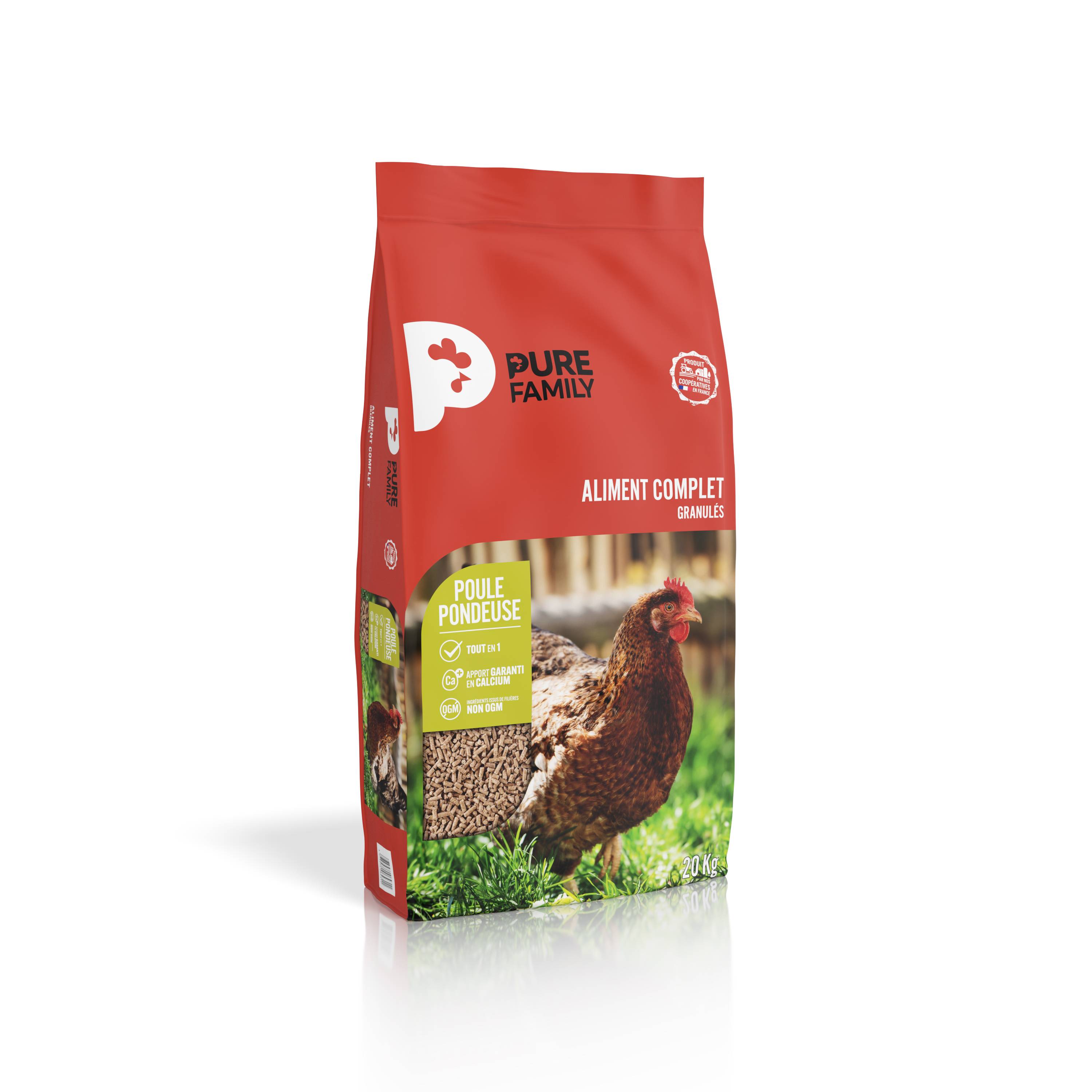 Gamme Pure Family - Aliment Complet Granulés Poule Pondeuse 20 Kg – Pure Family - Image 3