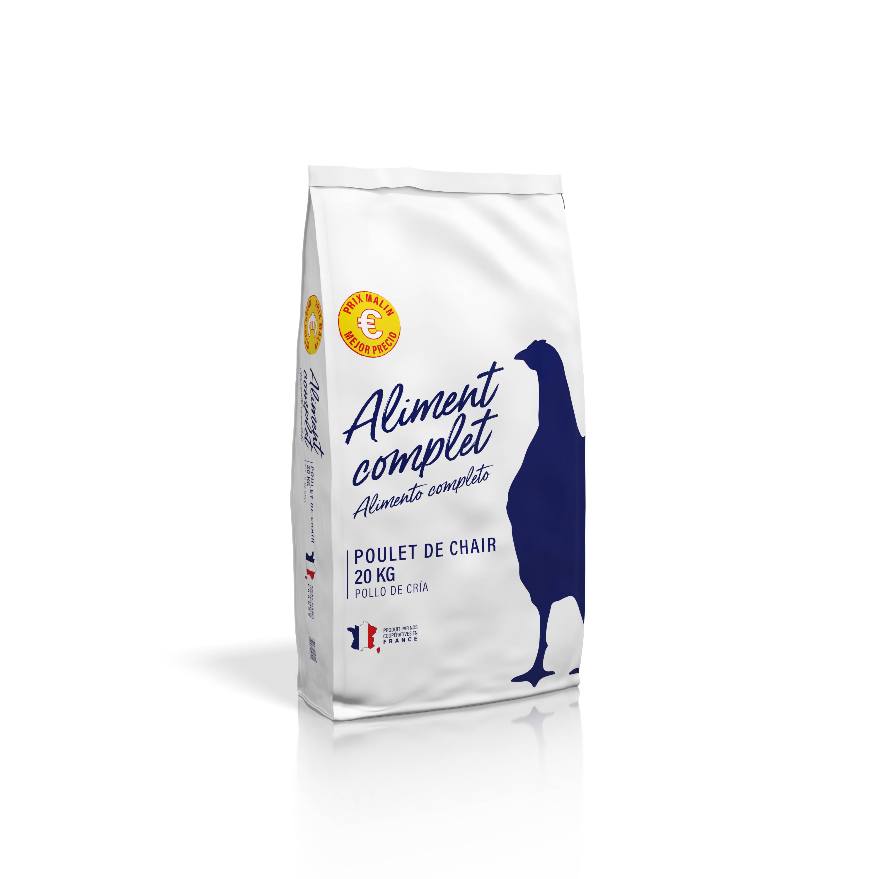Marque Economique - Aliment complet poulet de chair - 20 kg - Image 1