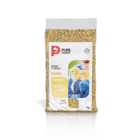 Pure Family - Mélange de céréales Poussin 1er âge 5 kg - Pure Family - Image 1