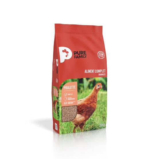 Pure Family - Aliment Complet Poulette Granulés 20 Kg – Pure Family - Image 9