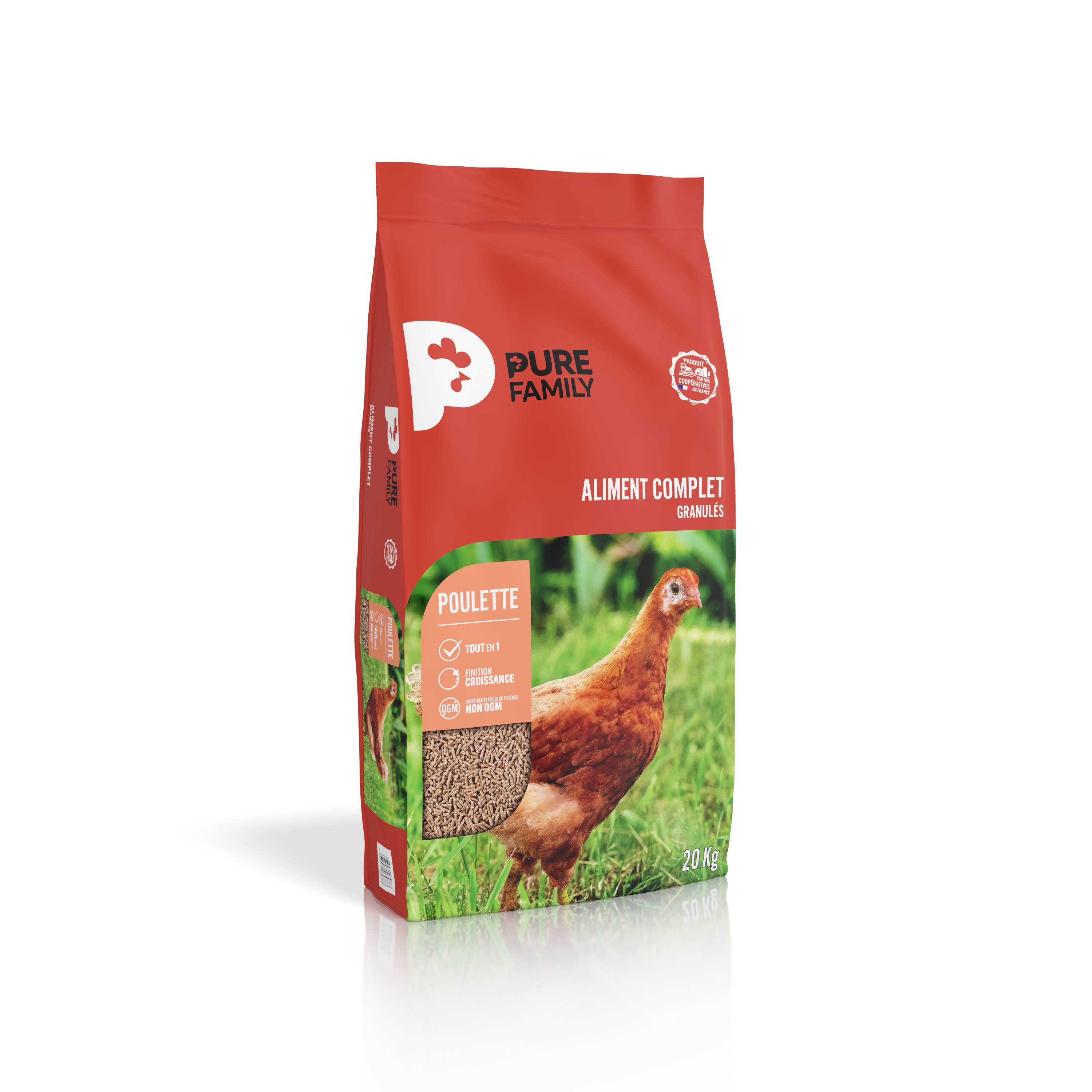 Pure Family - Aliment Complet Poulette Granulés 20 Kg – Pure Family - Image 11