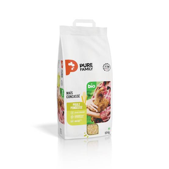 Pure Family - Maïs Concassé bio pour volailles 10 kg - Pure Family - Image 3